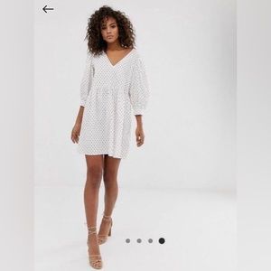 ASOS NWOT polka dot babydoll dress